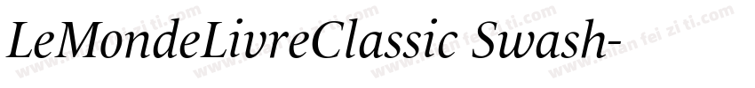 LeMondeLivreClassic Swash字体转换